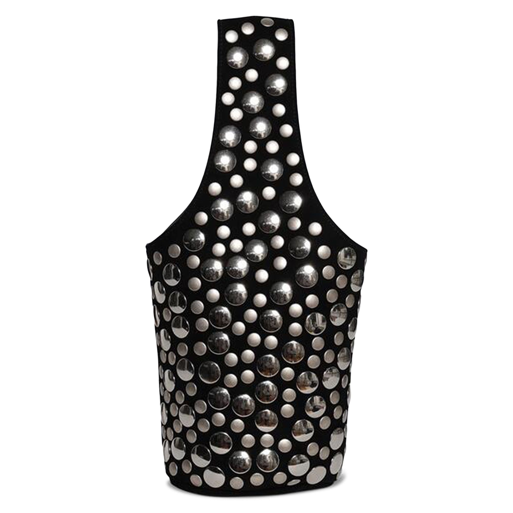 【関税込み】KHAITE ブラック Livia バッグ Livia Bag in Black Suede with Midnight Crystals – KHAITE