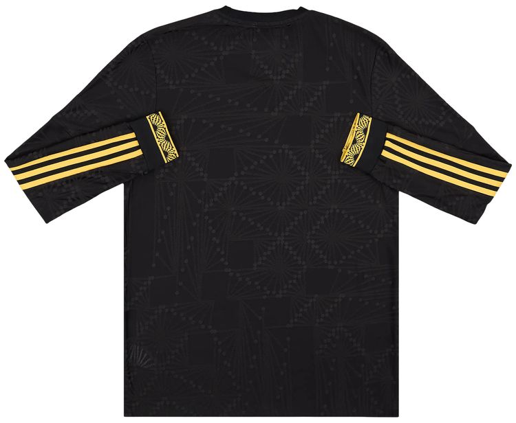 adidas Mexico Gold Long Sleeve Jersey Black