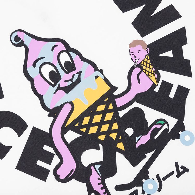 Icecream Skate Cone Short Sleeve Tee White