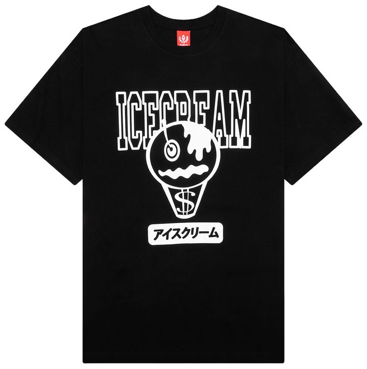 Icecream Splat Short Sleeve Tee Black