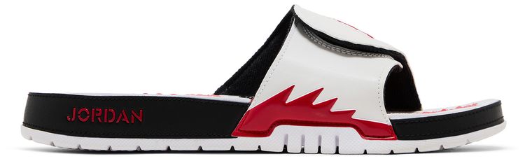 Air Jordan Hydro 5 Retro Slide White Fire Red