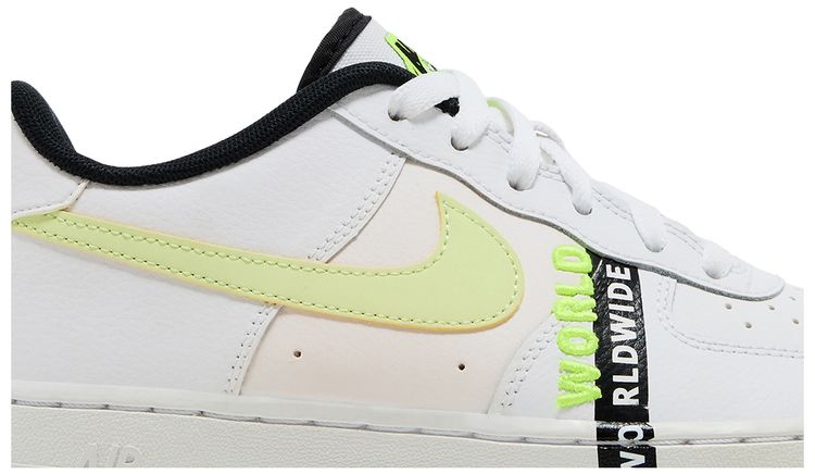 Nike Air Force 1 LV8 1 GS Worldwide Pack   White Barely Volt