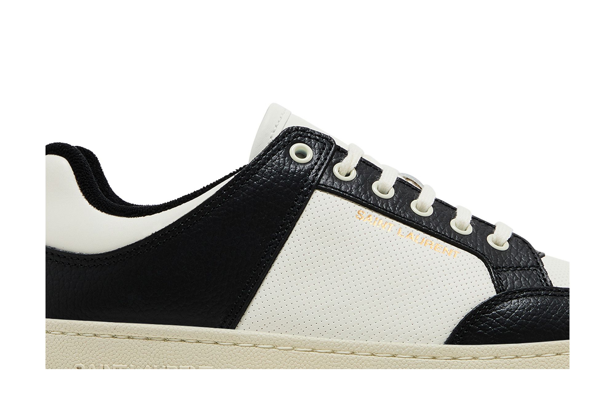 Saint Laurent SL/61 ロートップ スニーカー 713600 AAAWR Saint Laurent SL/61 Low Tops White Leather Men's - 713600