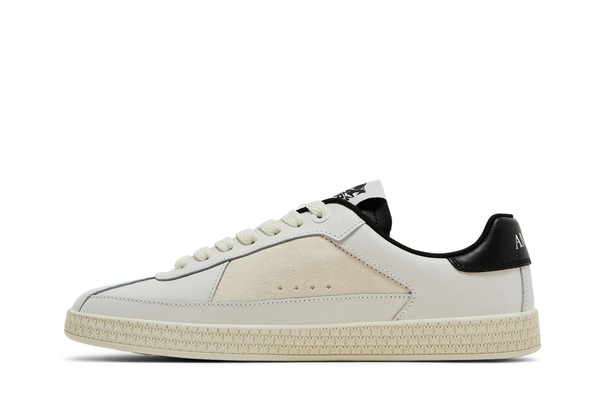 スニーカー AMIRI SNEAKER (AMFOSR1090) AMIRI Pacific sneakers black and white with Stars | TheDoubleF