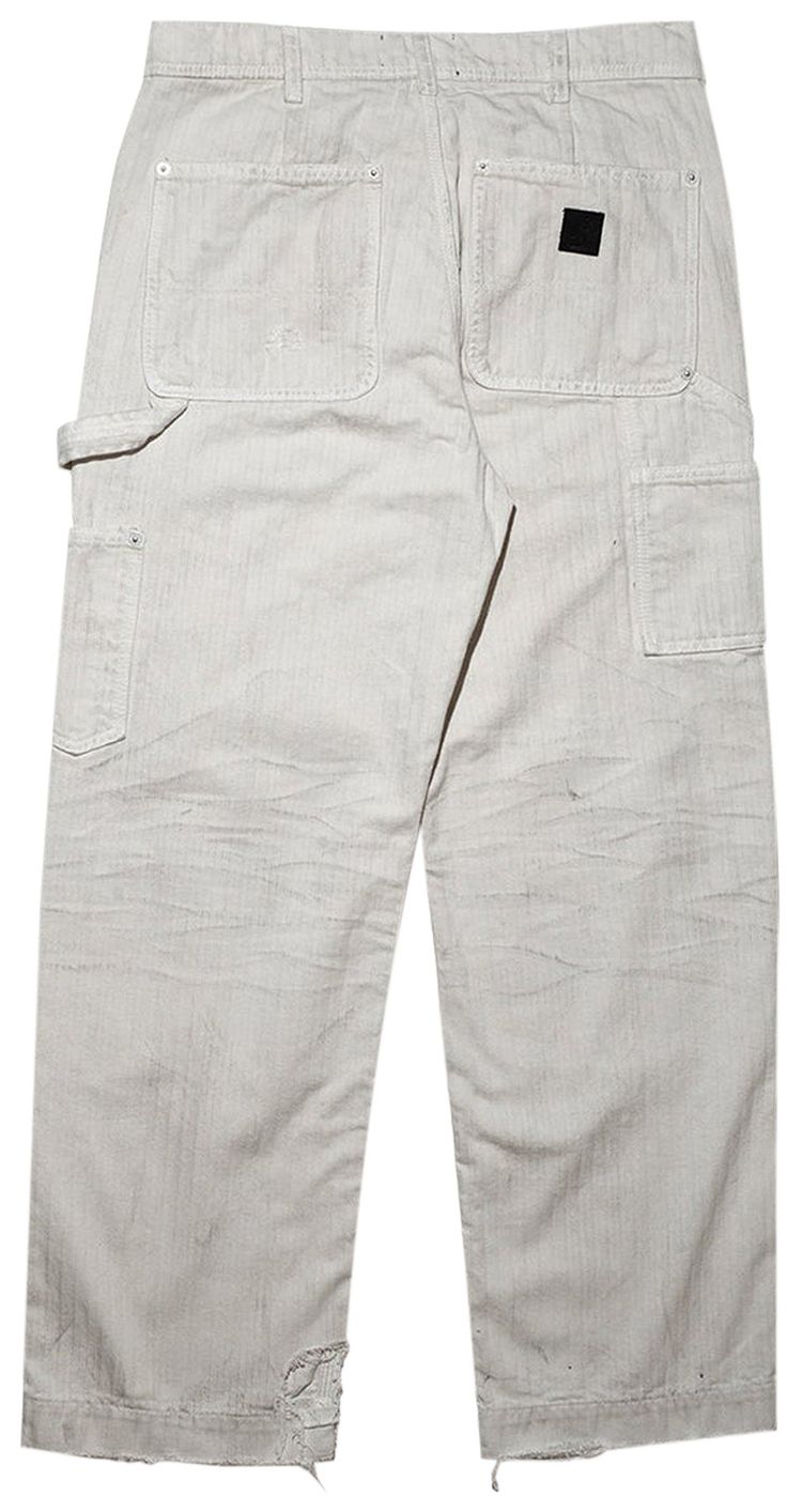 Enfants Riches Deprimes Double Knee Paint Pants White