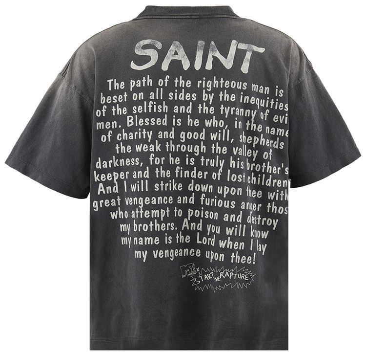 SAINT Mxxxxxx Rapture Short Sleeve T Shirt Black