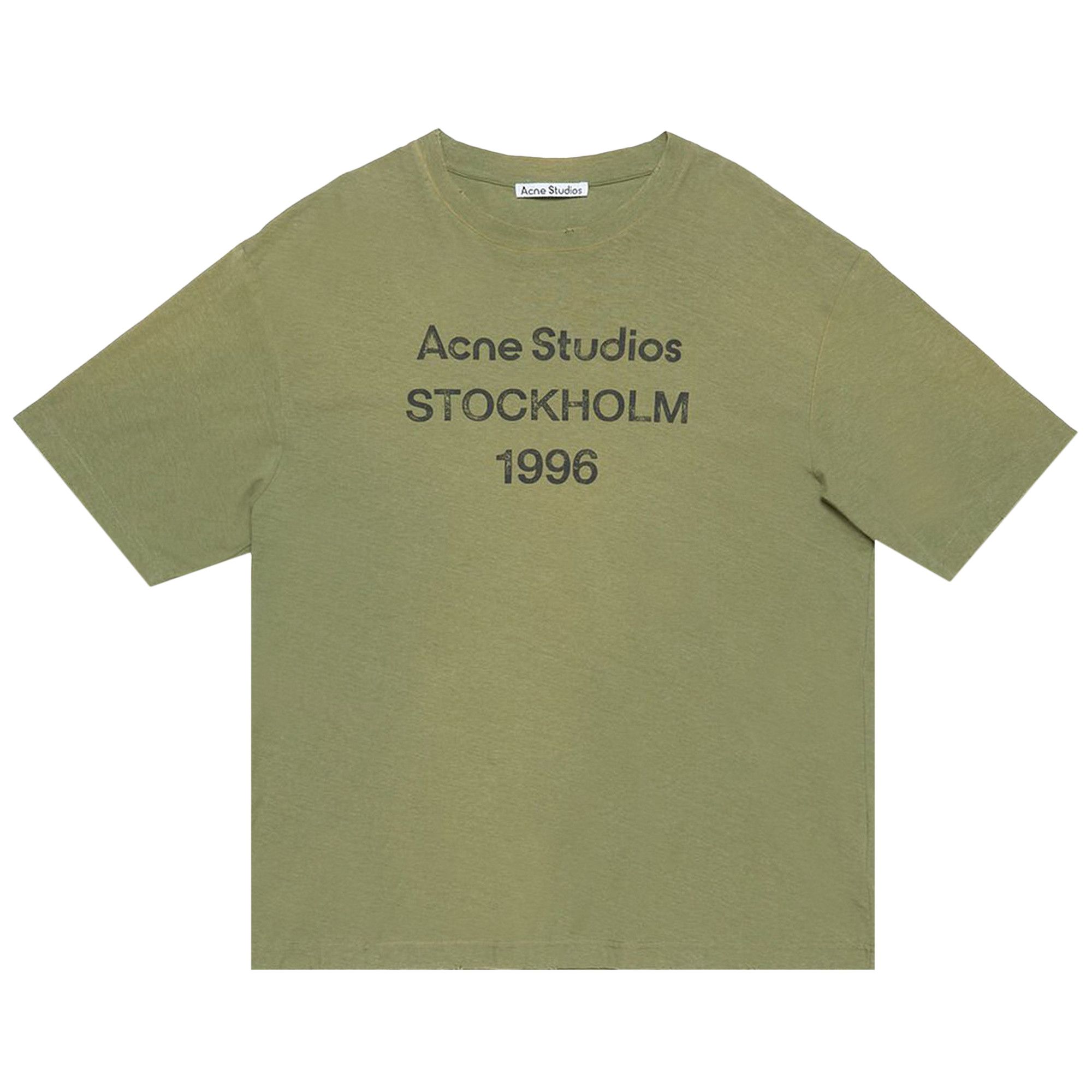 Buy Acne Studios Logo T-Shirt 'Olive Green' - CL0196 GOAT OLIV | GOAT