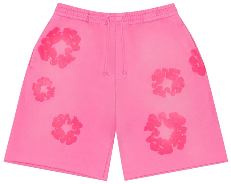 Denim Tears Mono Cotton Wreath Sweat Shorts Pink