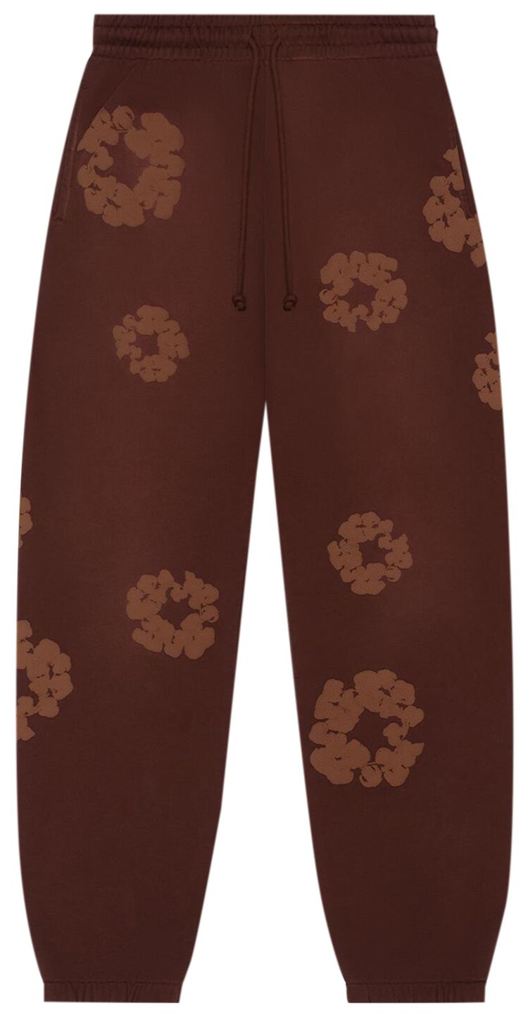 Denim Tears Mono Cotton Wreath Sweatpants Brown