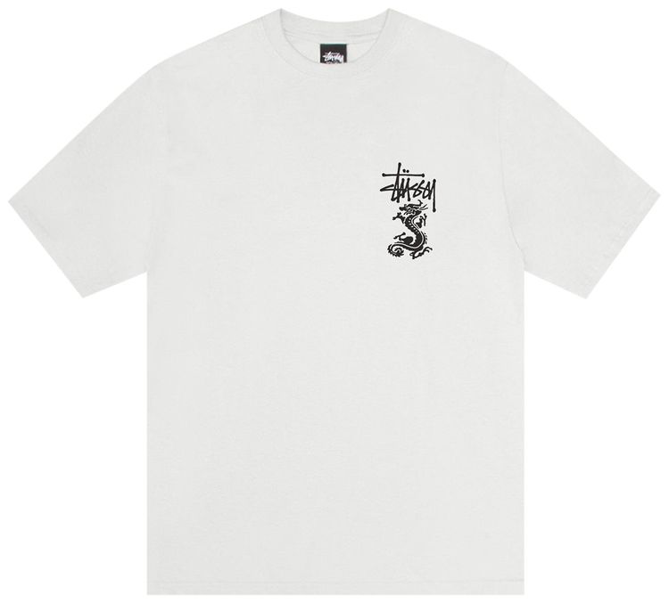 Stussy Double Dragon Tee Pigment Dyed Natural
