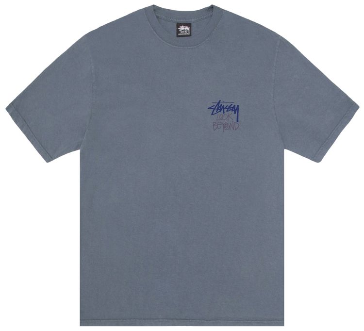 Stussy Look Beyond Tee Pigment Dyed Navy