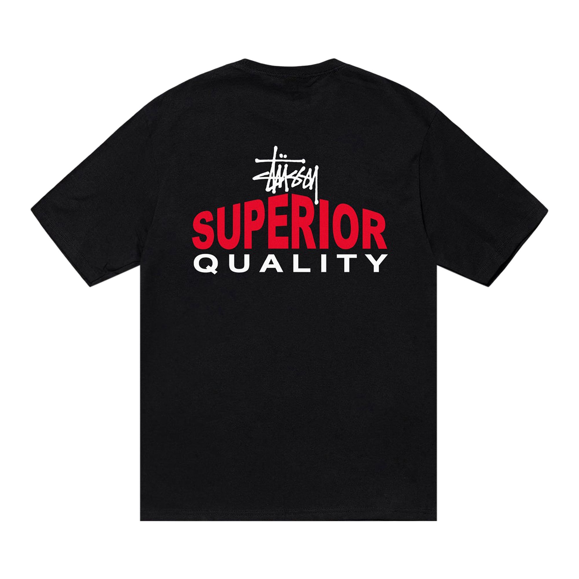 Buy Stussy Superior Quality Tee 'Black' - 1905106 BLAC | GOAT