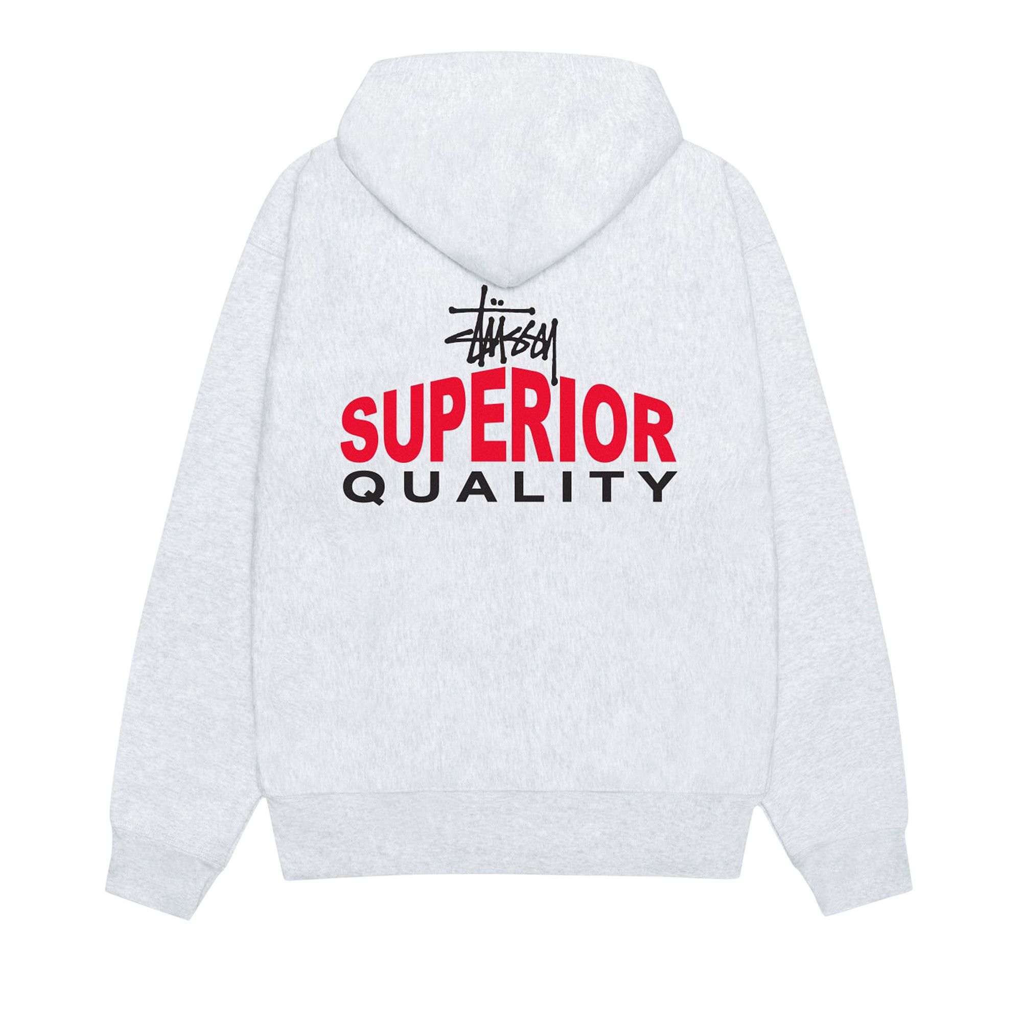 Buy Stussy Superior Quality Zip Hoodie 'Ash Heather' - 1975106 ASH