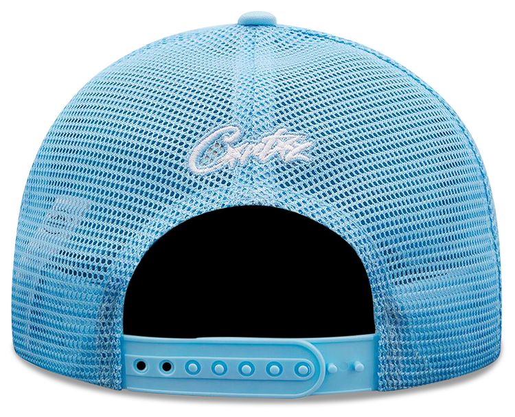 Corteiz Alcatraz Puff Print Trucker Hat Baby Blue