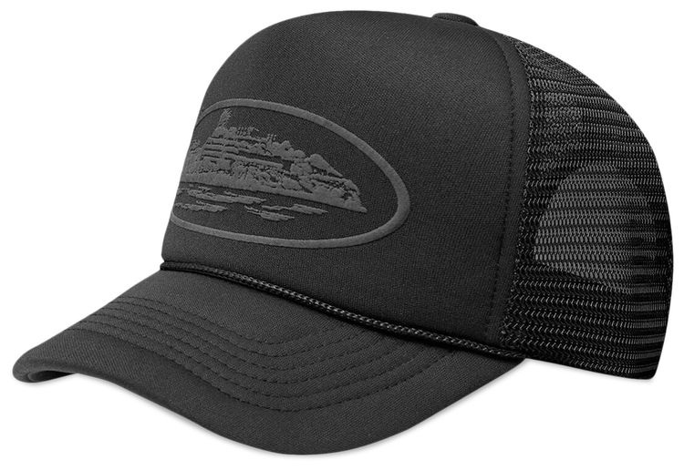Corteiz Alcatraz Premium Trucker Triple Black