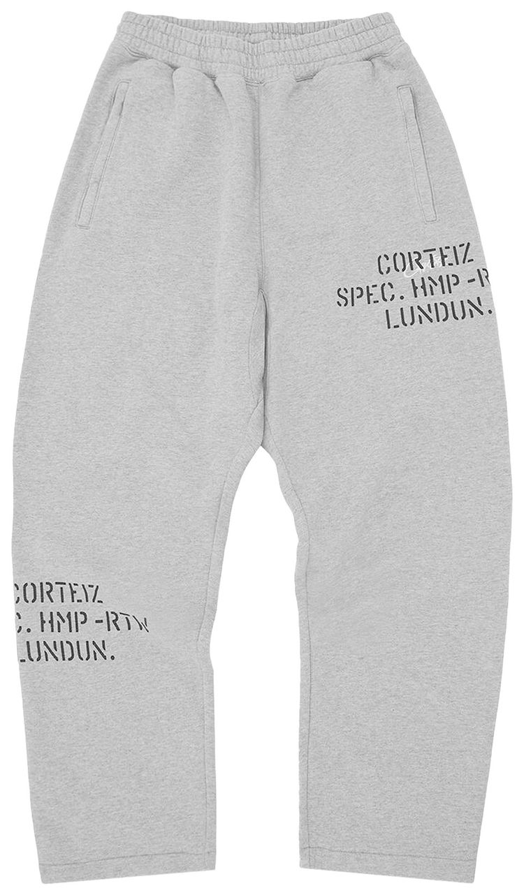 Corteiz Hmp Stencil Open Hem Pant Light Heather