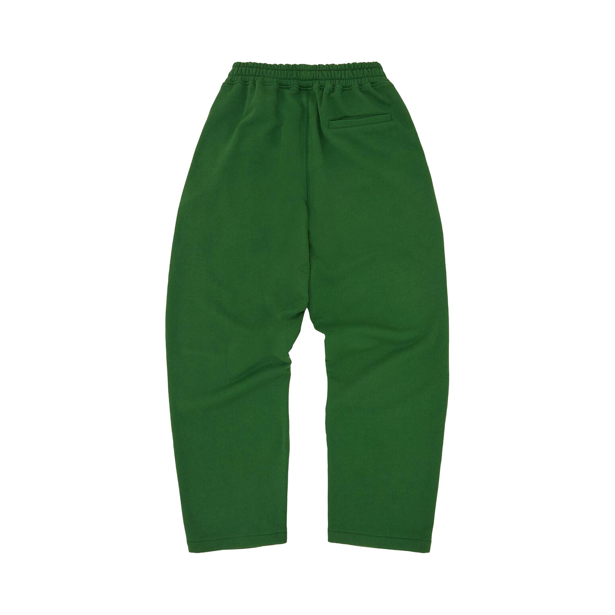 Buy Corteiz Island Puff Print Open Hem Sweatpant 'Green