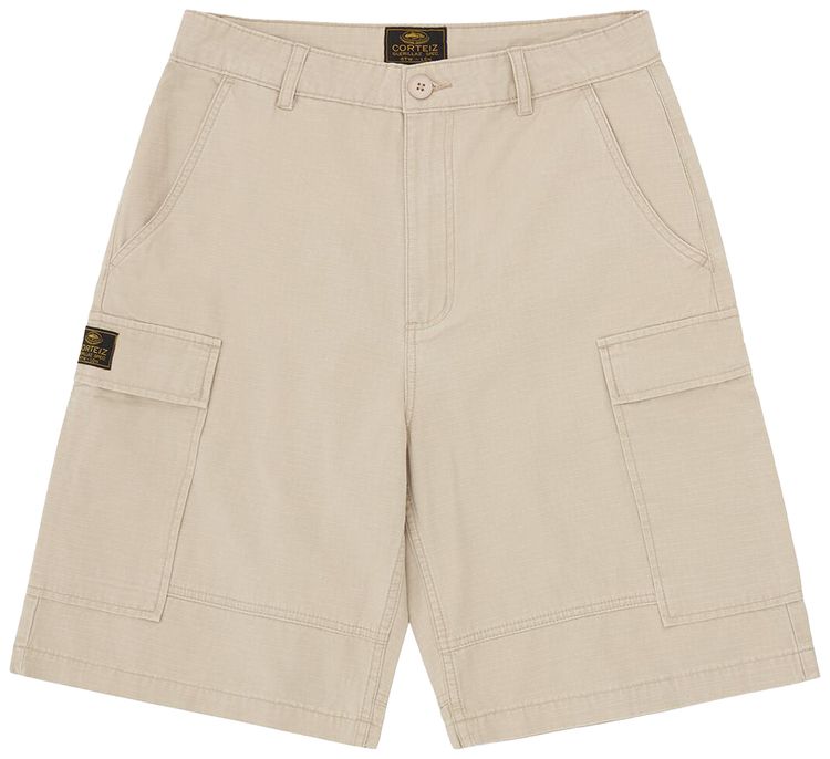 Corteiz Guerillaz Cargo Short Tan