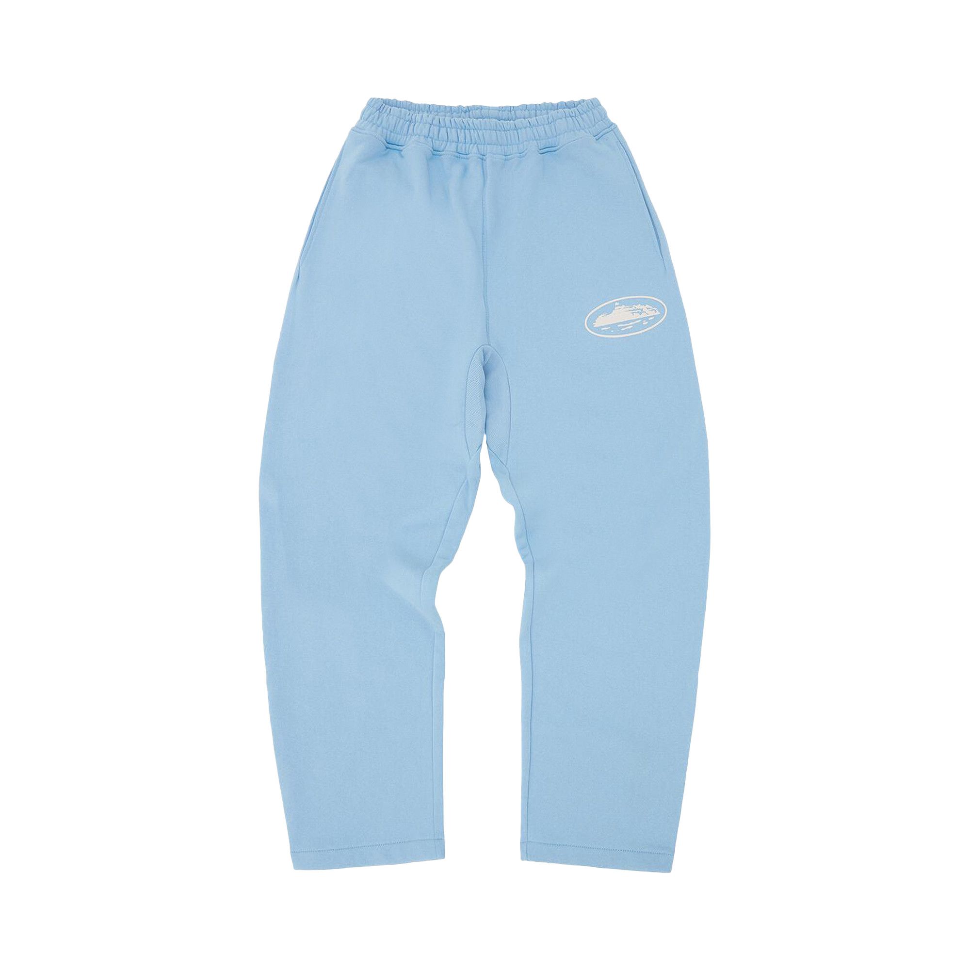 Buy Corteiz Island Puff Print Open Hem Sweatpant 'Baby Blue