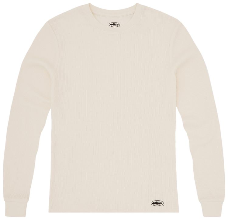 Corteiz Guerillaz Thermal Long Sleeve Tee Cream