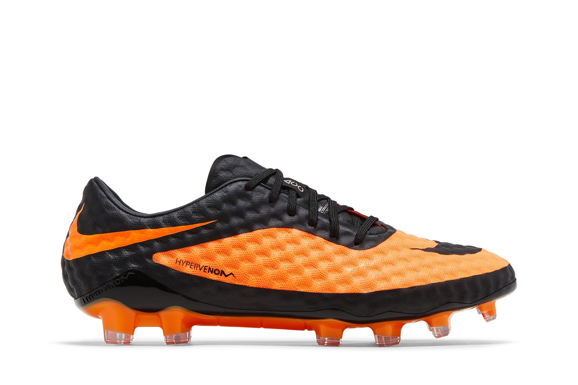 Nike Hypervenom フットサルシューズ 黒/オレンジ　26.5 Nike Hypervenom Phatal 3 DF FG Lock in. Let loose. - Laser