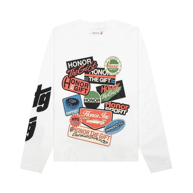 Honor The Gift Fuel Long Sleeve Tee White