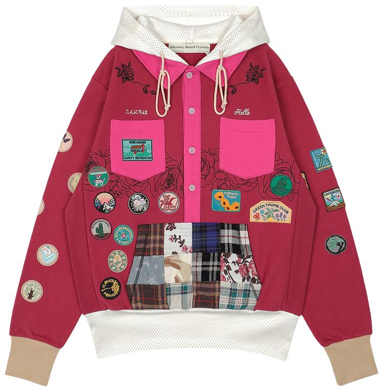 Advisory Board Crystals Rose Patch Gardener Hoodie Wine