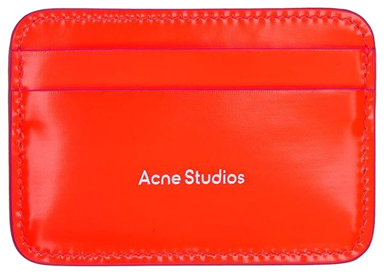 Acne Studios Card Holder Neon Pink