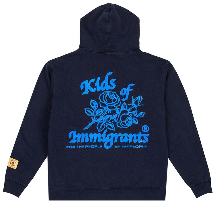 Kids of Immigrants Spread Love 40 Hoodie Navy