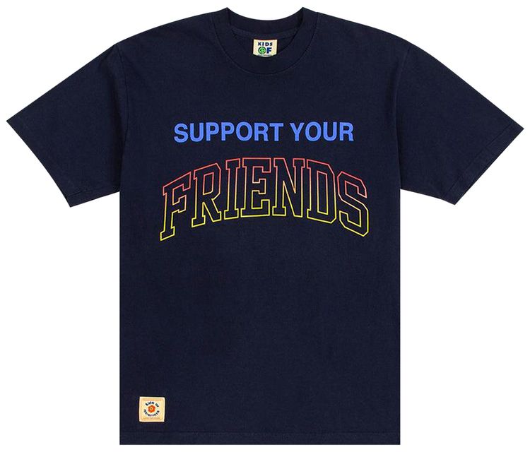 Kids of Immigrants Support Your Friends Tee Navy