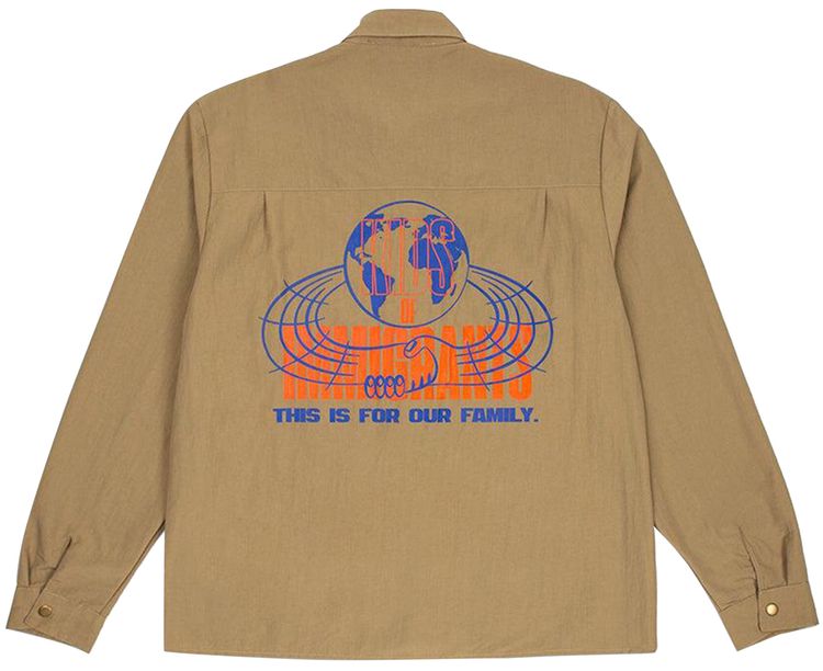 Kids of Immigrants Nylon Shirt Jacket Khaki