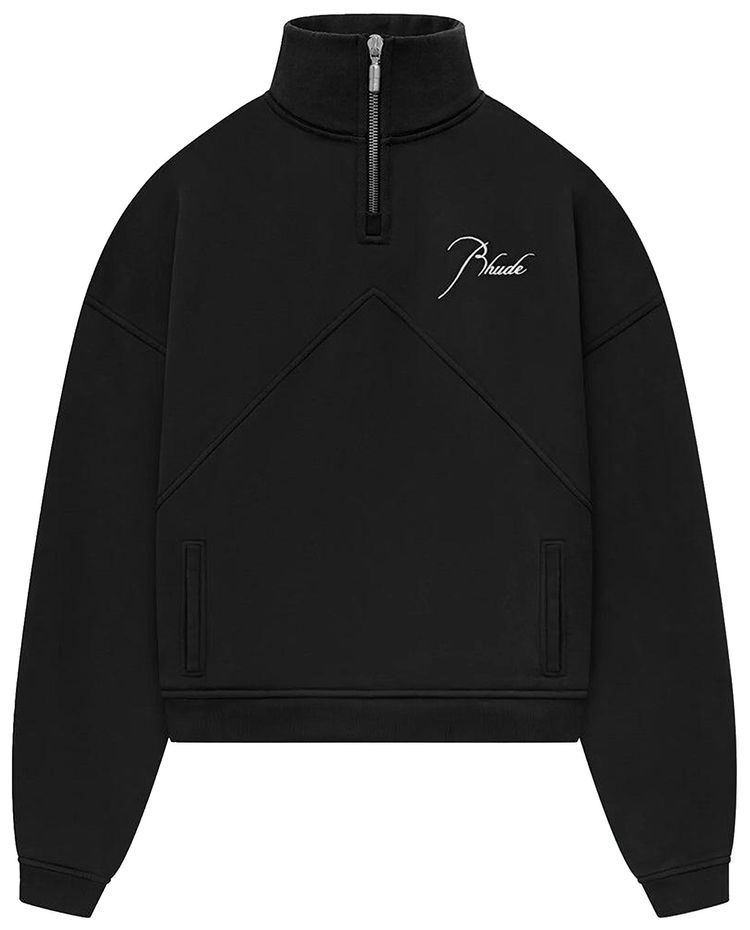 Rhude 14 Zip Sweatshirt Vintage Black