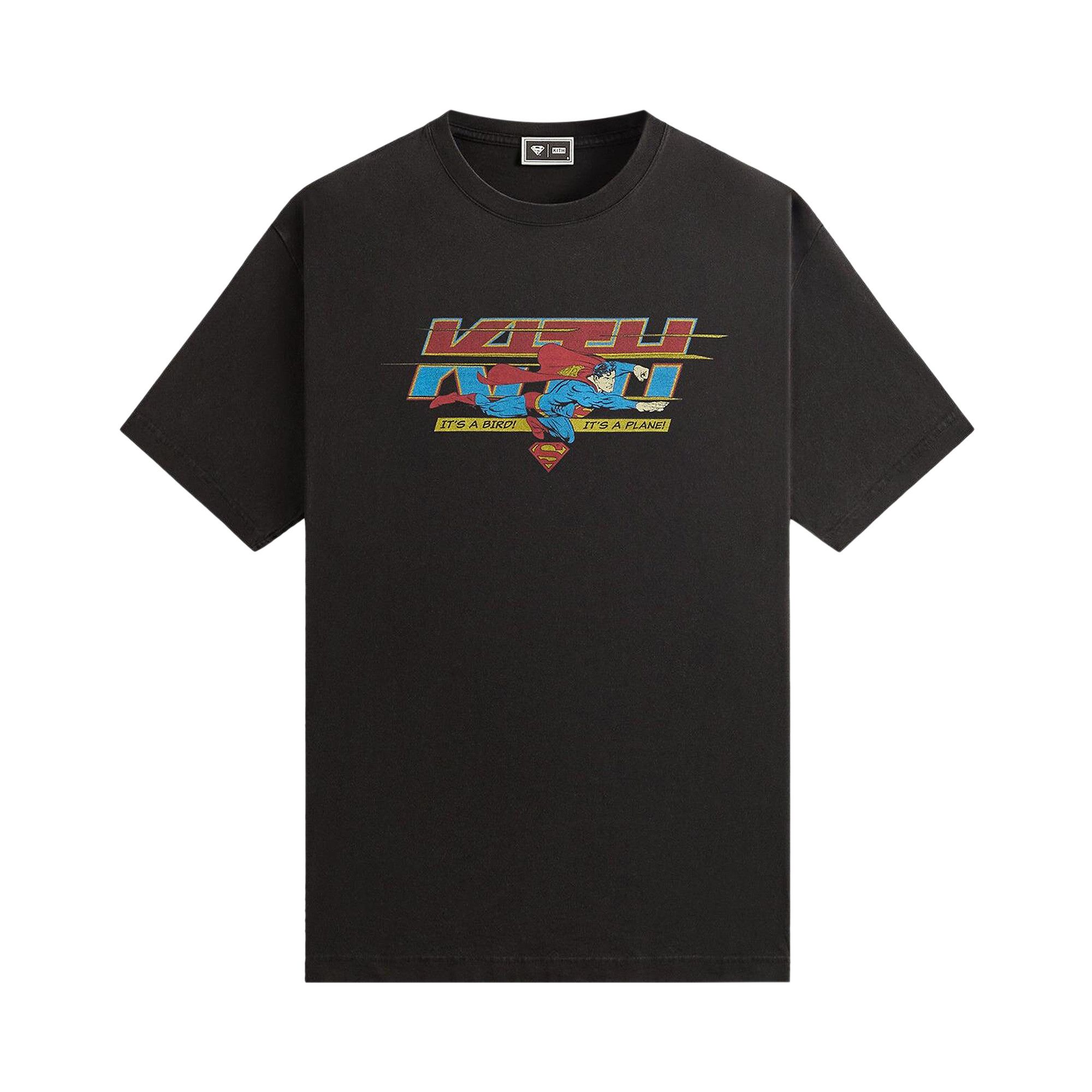 Buy Kith x Superman It's A Bird Vintage Tee 'Black