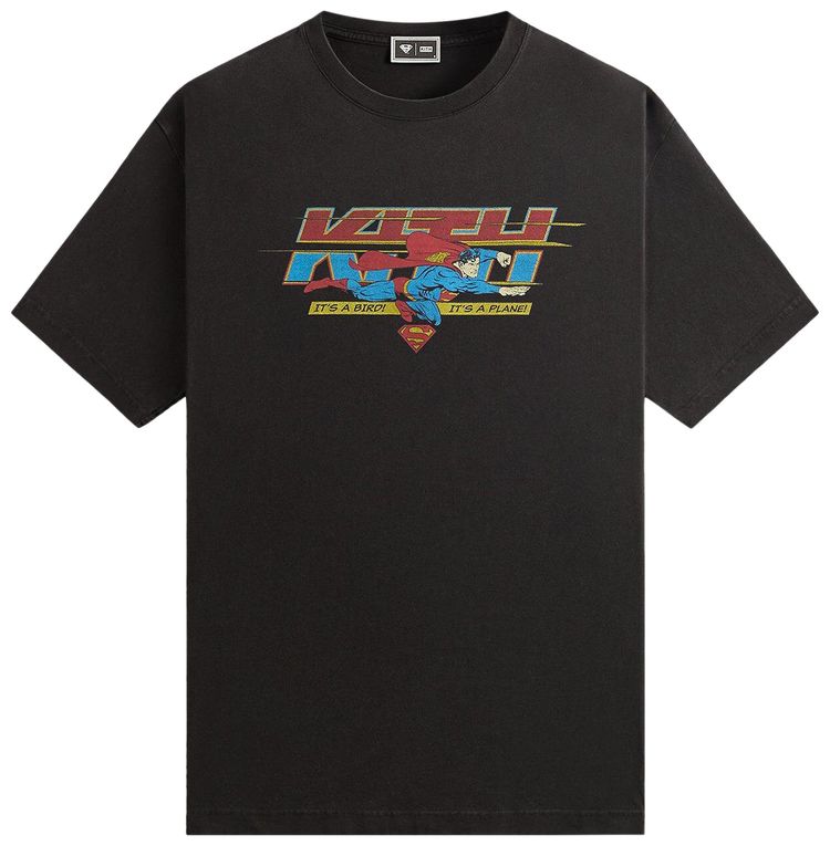 Kith x Superman Its A Bird Vintage Tee Black