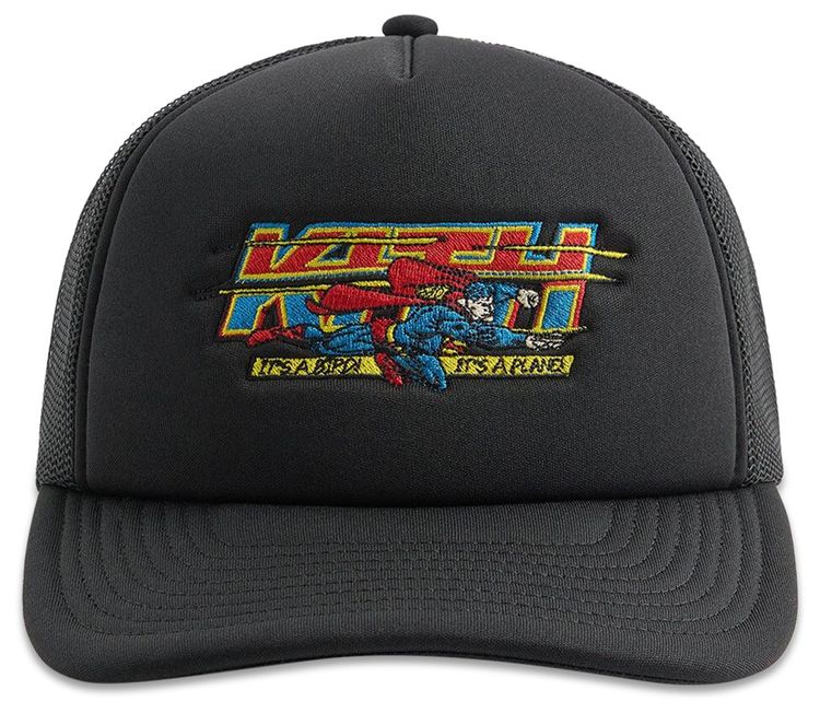 Kith x Superman Nolan Trucker Hat Black