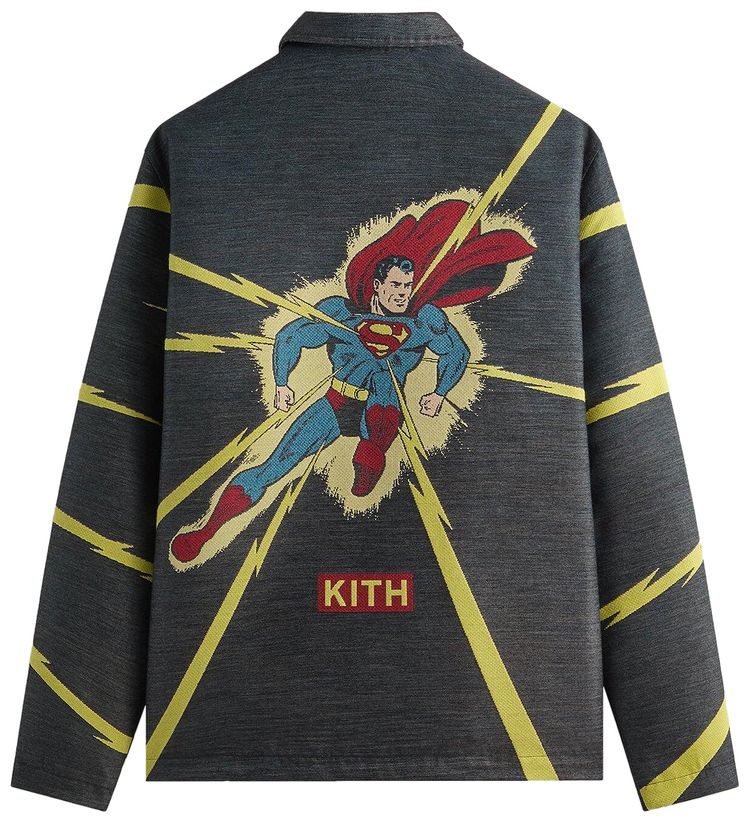 Kith x Superman Lightning Tapestry Jacket Black