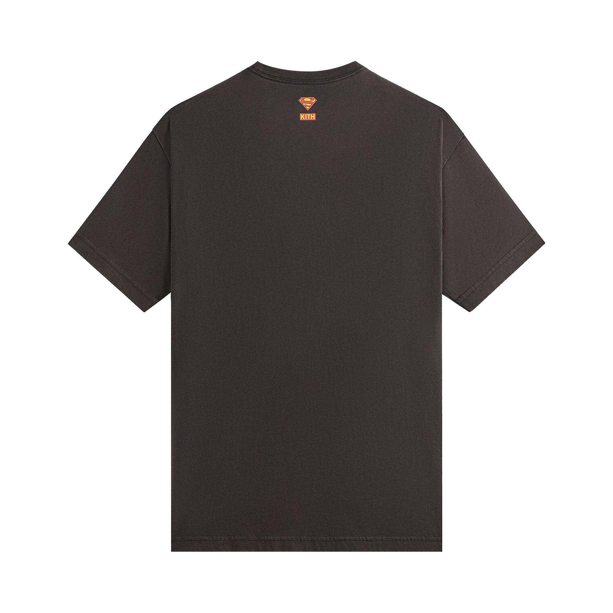 Buy Kith x Superman Lightning Bolt Tee 'Black' - KHM033852