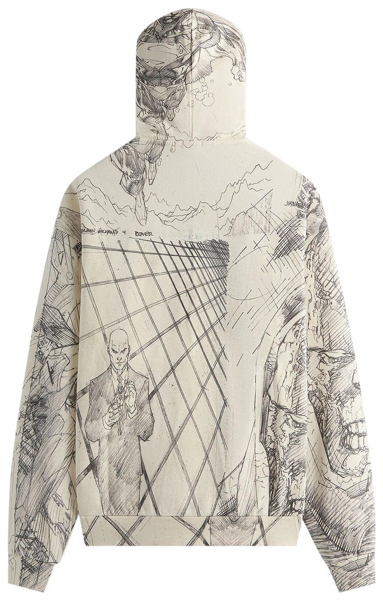 Kith x Superman Sketch Nelson Hoodie Sandrift