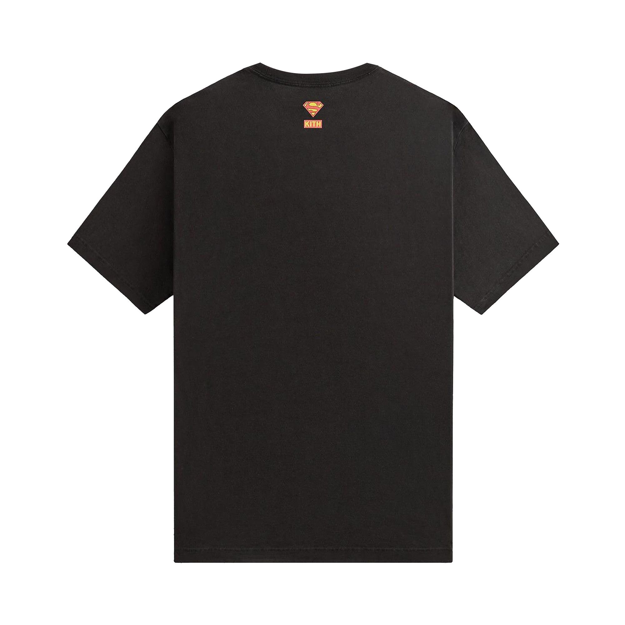 Buy Kith x Superman Man Of Steel Vintage Tee 'Black' - KHM033748