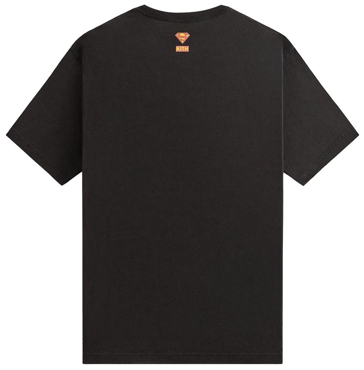 Kith x Superman Man Of Steel Vintage Tee Black
