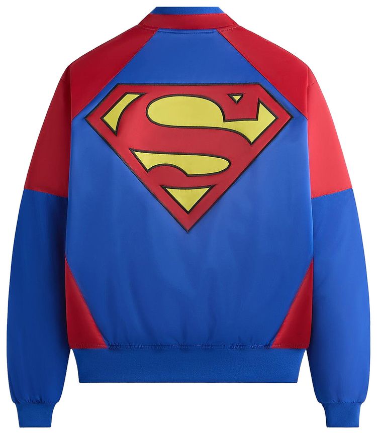 Kith x Superman Satin Bomber Jacket Cyclone