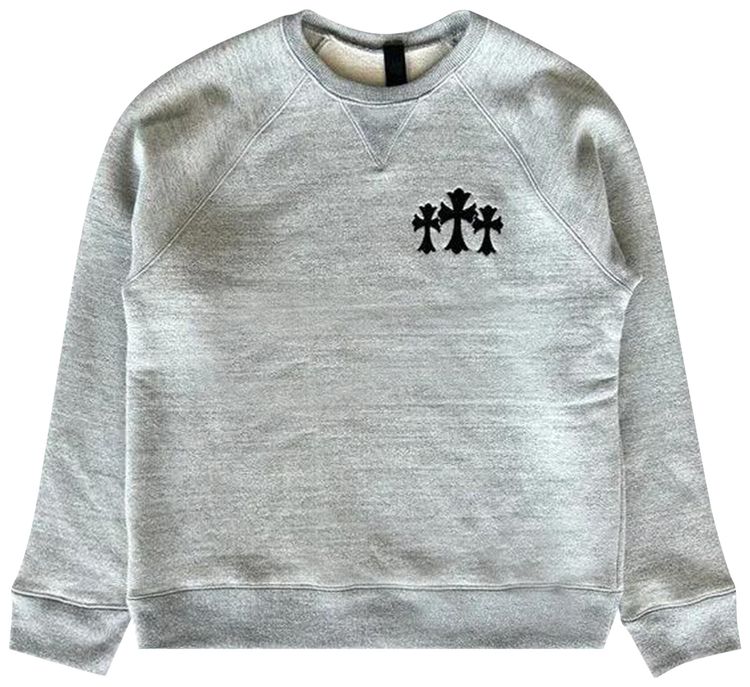 Chrome Hearts Triple Cross Crewneck Grey