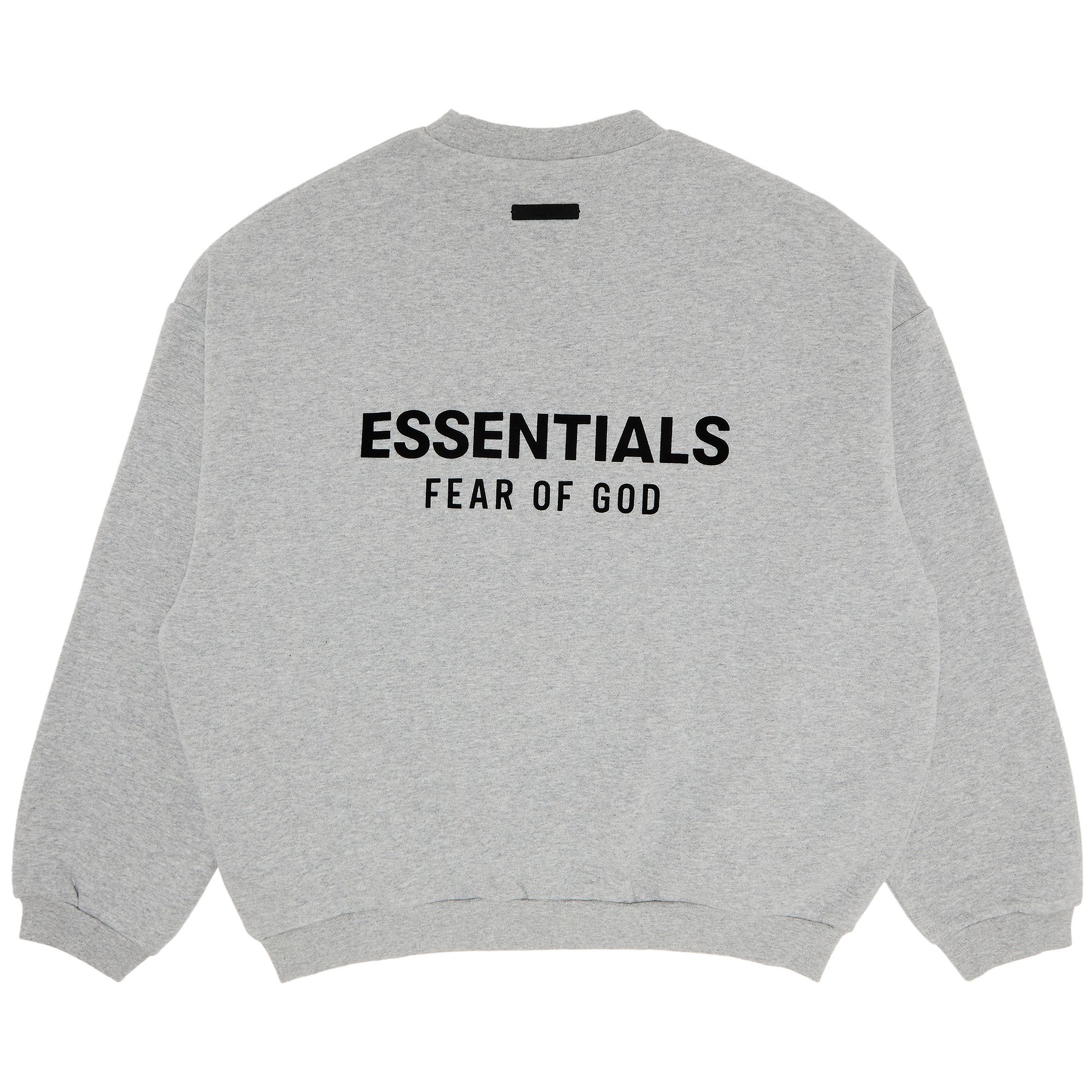 国内発送【FEAR OF GOD ESSENTIALS】FLEECE CREWNECK Fear of God Essentials Fleece Crewneck Light Heather Gray