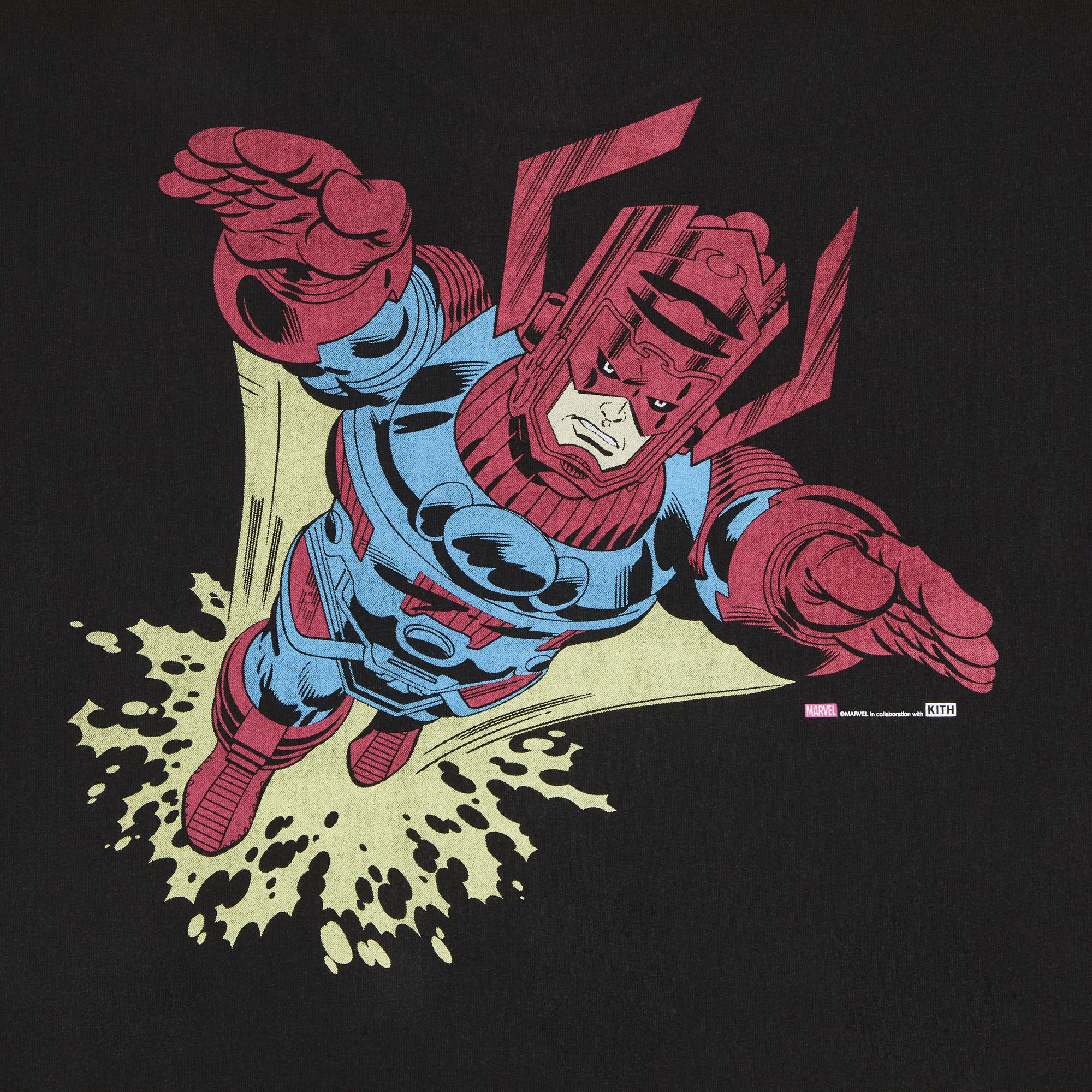 Buy Kith x Marvel Galactus Vintage Tee 'Black' - KHM032526