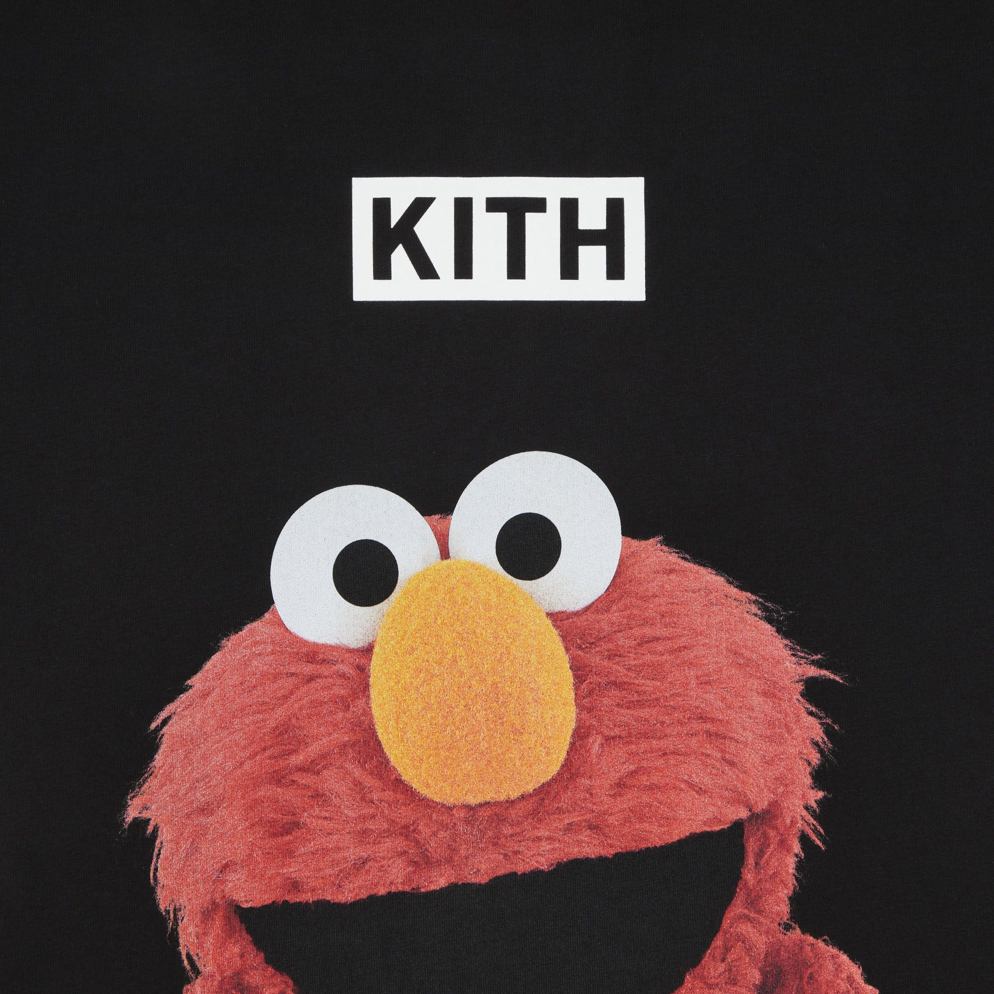 Buy Kith x Sesame Street Elmo Tee 'Black' - KHM033091 001 | GOAT