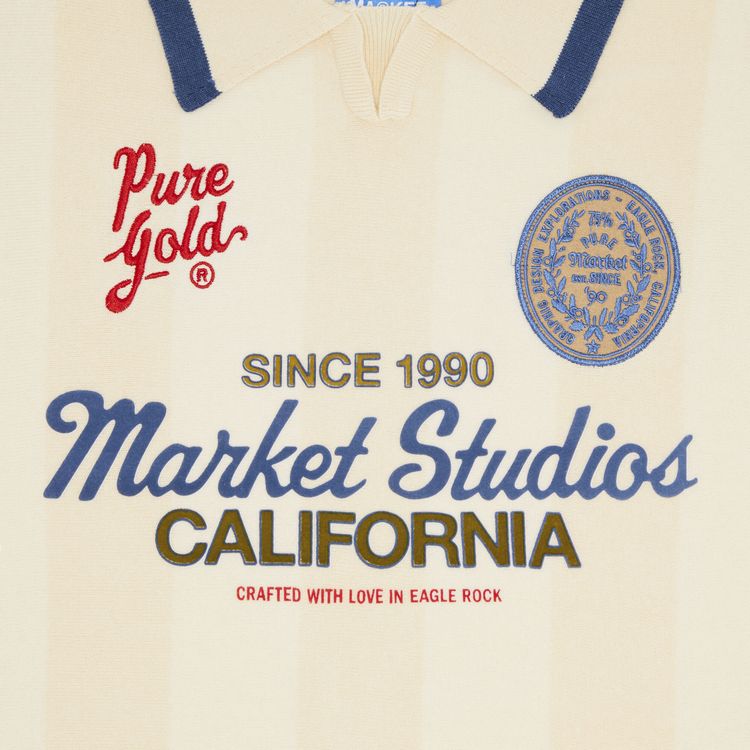 Market Pure Gold Collared Sweater Butter Cream
