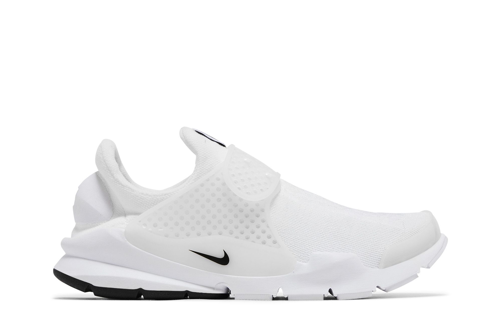 nike sock shoes white