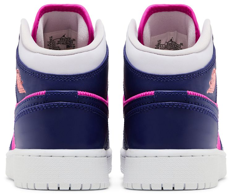 Air Jordan 1 Mid GS Regency Purple Fire Pink