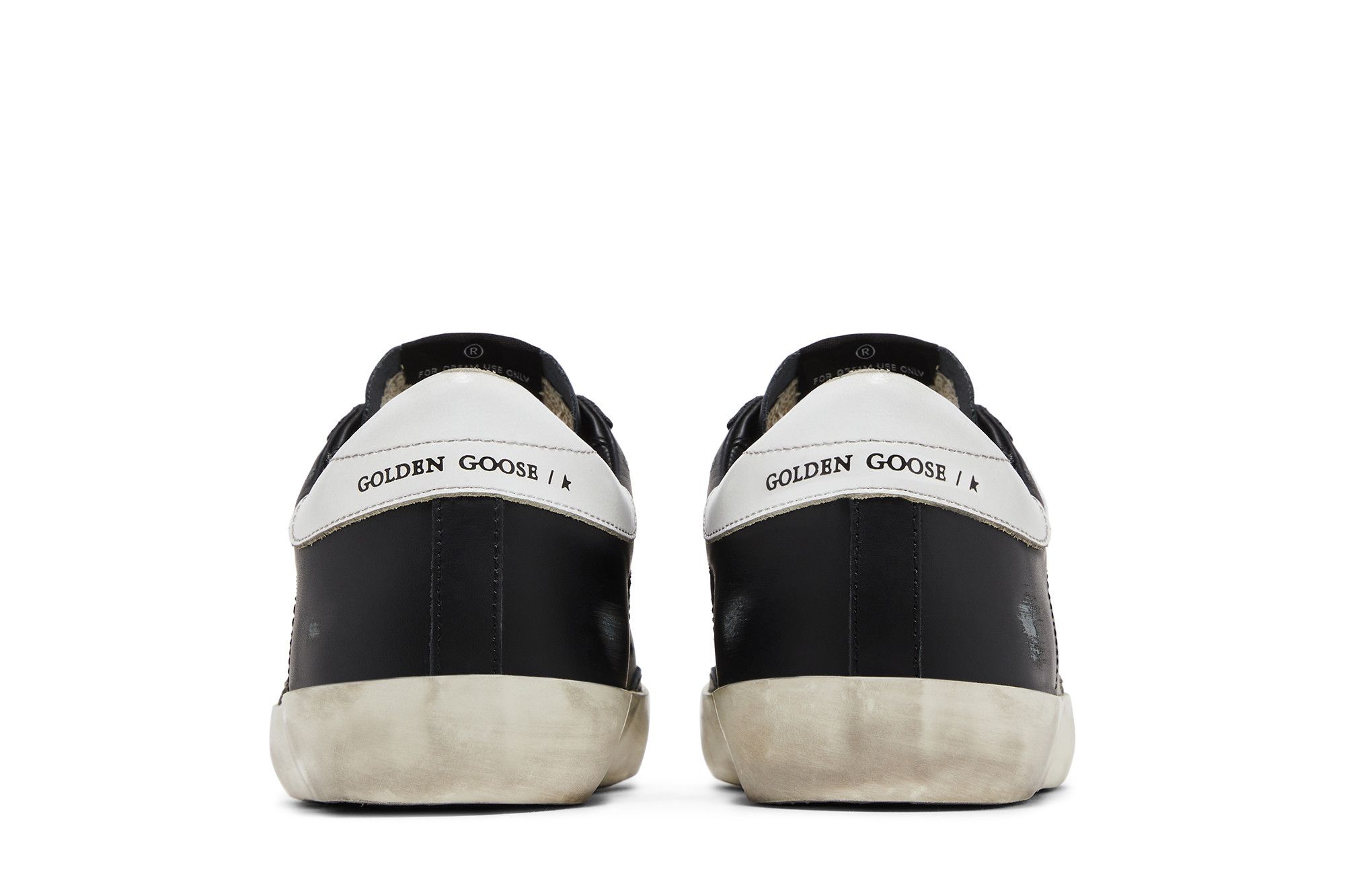Golden ｜SNEAKERS (GMF00101 F000321 80203) Golden Goose Super-Star Black Leather White Star Sneakers