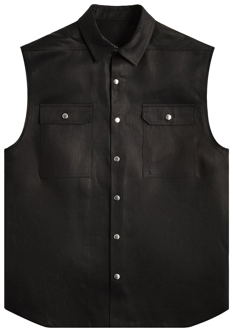 Rick Owens Jumbo Sleeveless Outershirt Black